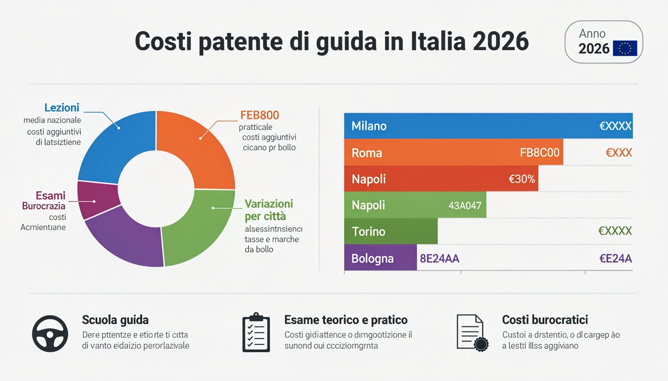 scopri i costi reali per ottenere una patente di guida in italia, inclusi tasse, lezioni e spese aggiuntive. guida completa per pianificare il tuo budget.