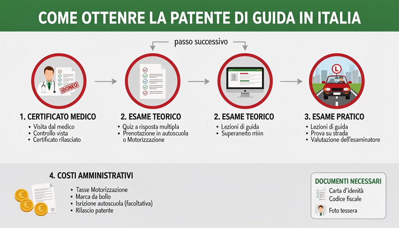 scopri il costo reale per ottenere la patente di guida in italia, comprese le spese per lezioni, esami e tasse. guida completa ai prezzi aggiornati.
